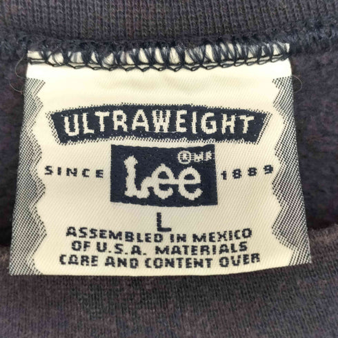 リー Lee 90-00S ULTRAWEIGHT 消防署 ロゴ プリント ヘヴィオンス クルーネック スウェット プルオーバー メンズ import:L